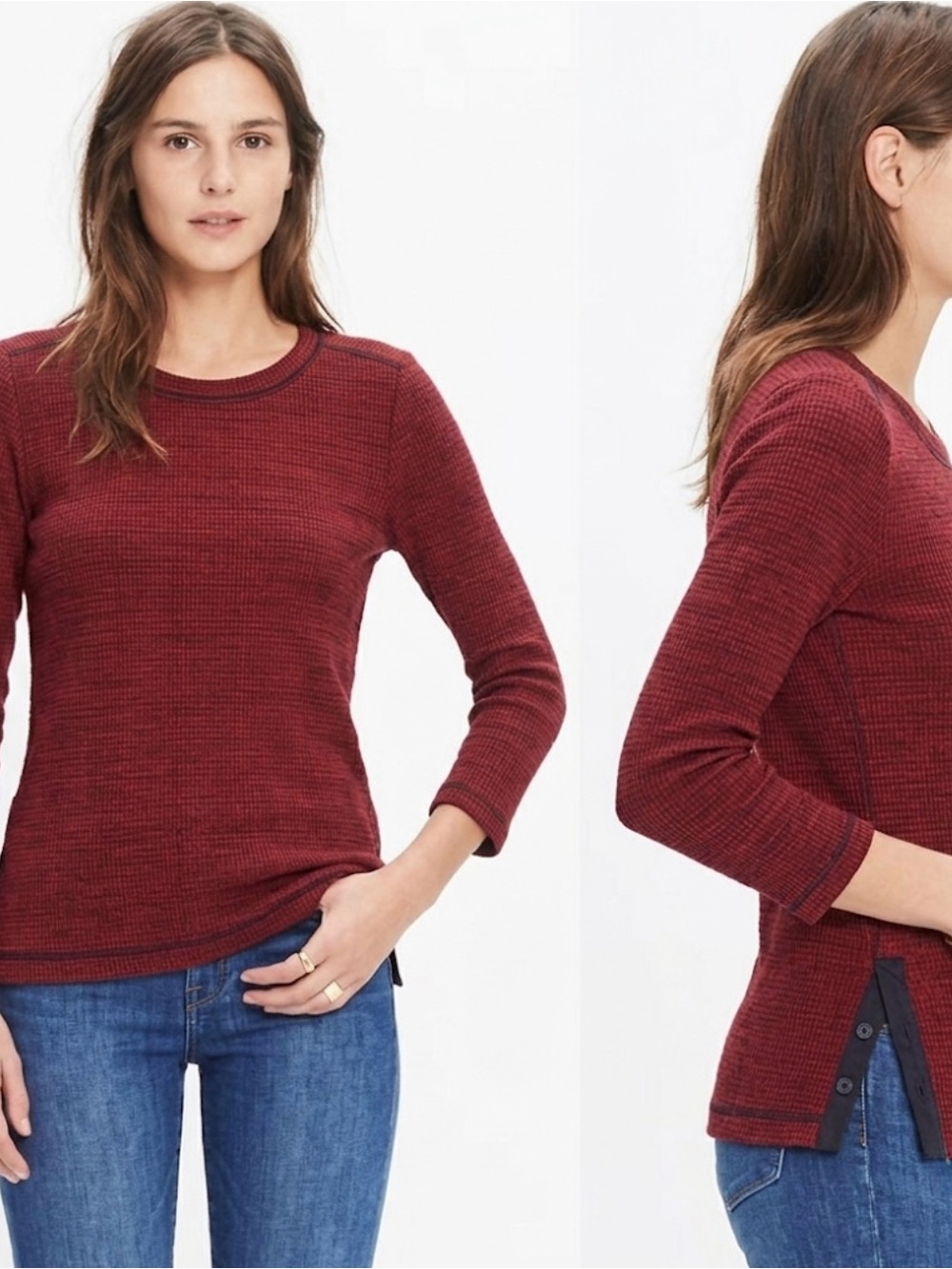 Madewell Thermal Side Button Tee